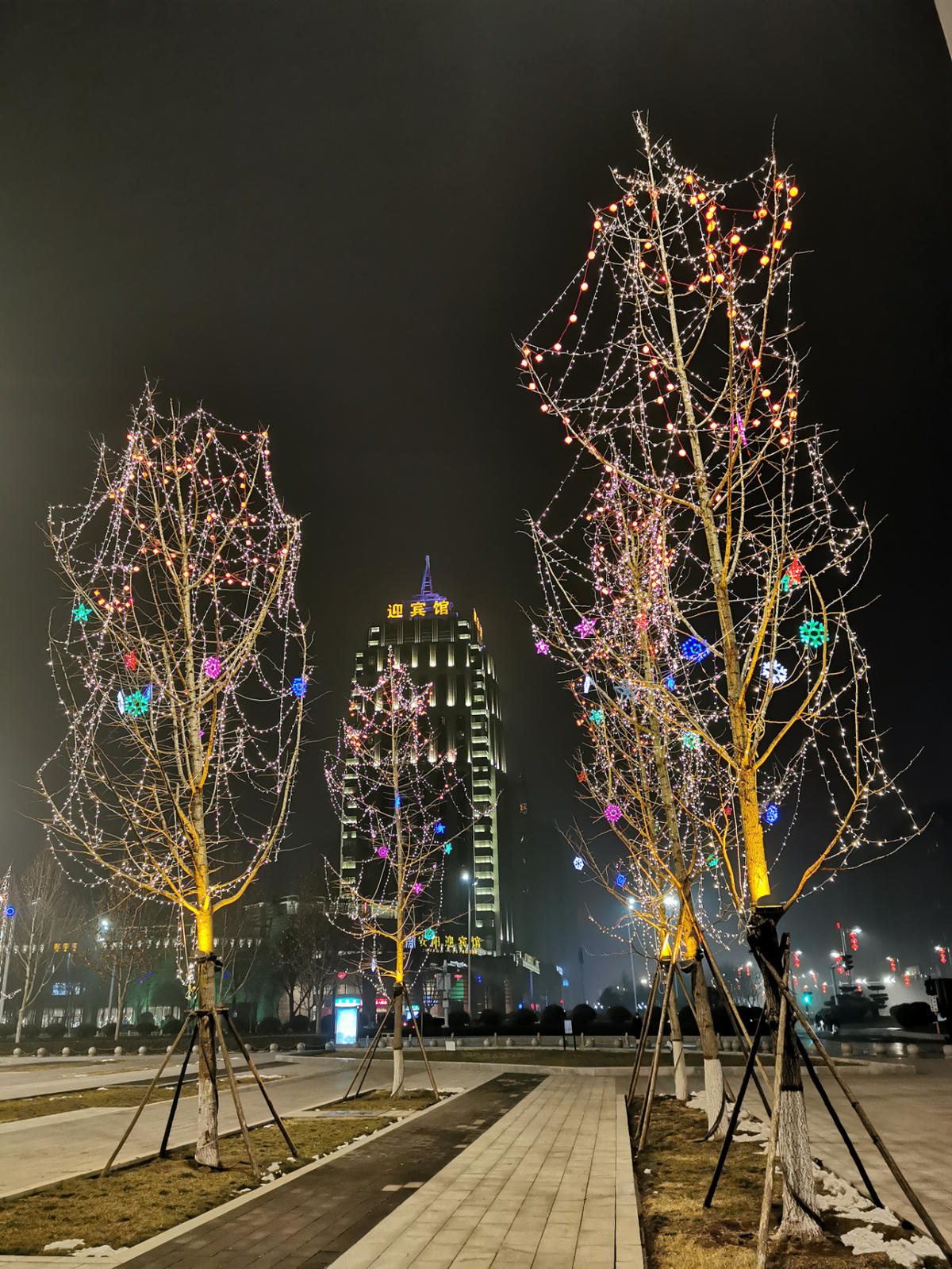 半岛官方下载地址：大红灯笼高高挂 疫情难抵民俗风——安阳城市管理亮化部门全力营造春节良好氛围(图6)